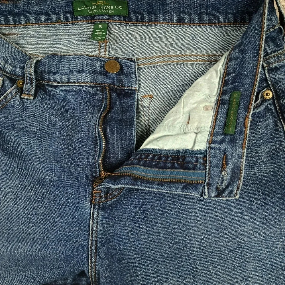 LRL Lauren Jeans Co Ralph Lauren Women's Size 10 Bootcut Jeans Blue Denim